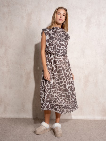 Robe imprime drape