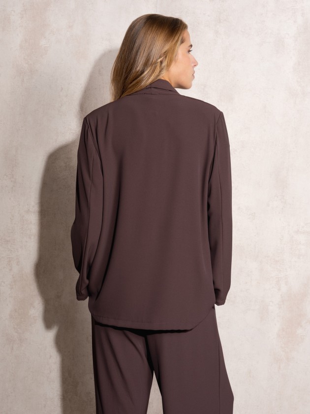 Flowing blazer with lapel