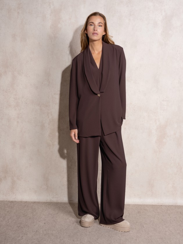 Flowing blazer with lapel