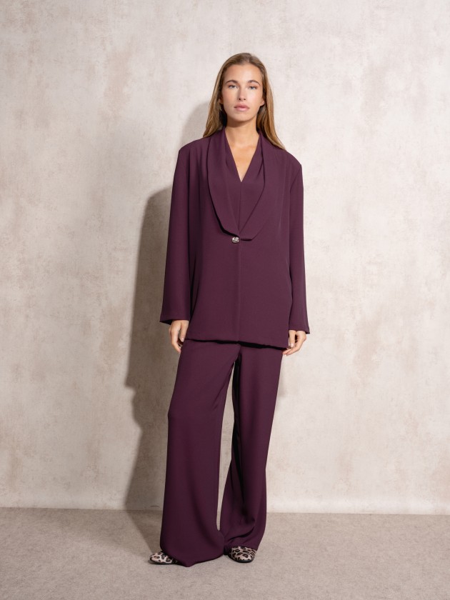 Flowing blazer with lapel