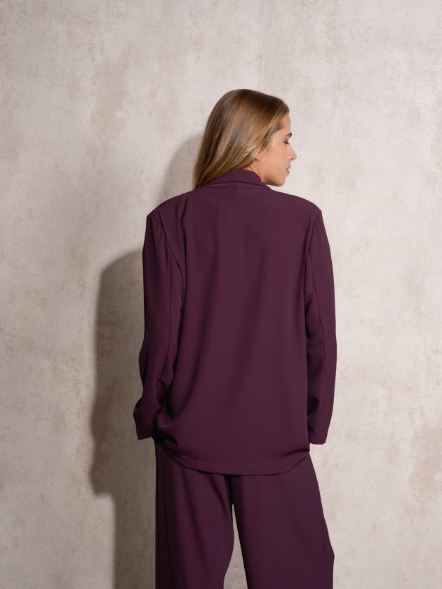 Flowing blazer with lapel