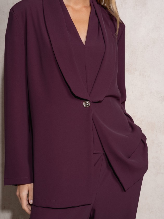 Flowing blazer with lapel
