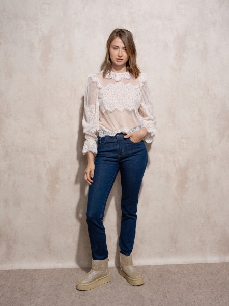 Slim fit high waist jeans