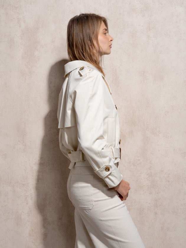 Gabardine curta