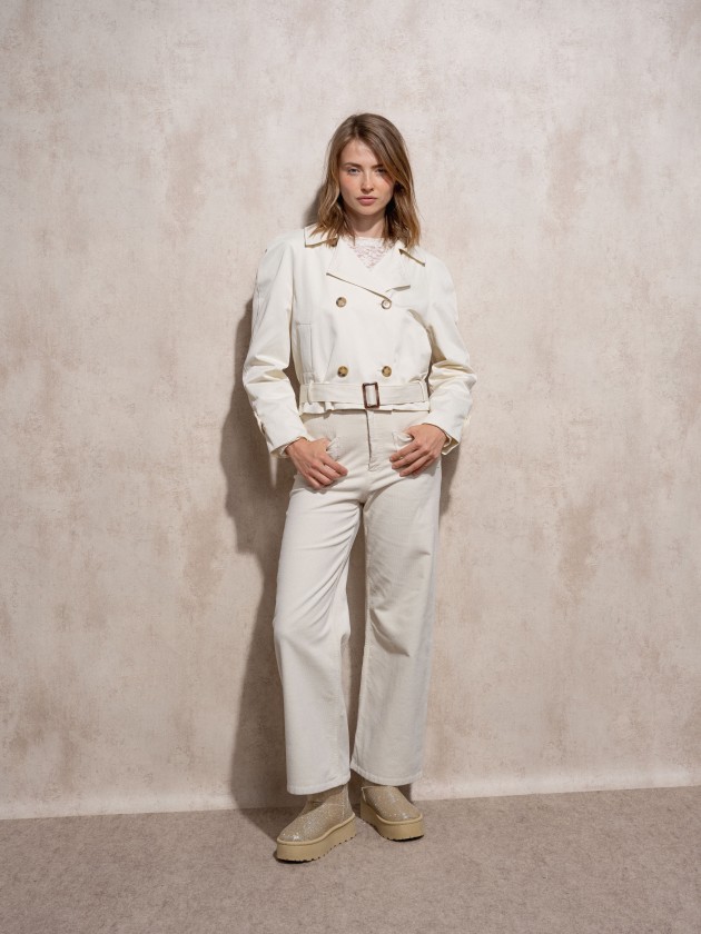 Gabardine curta