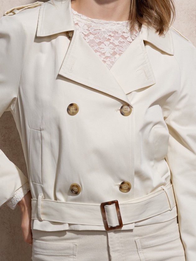 Gabardine curta