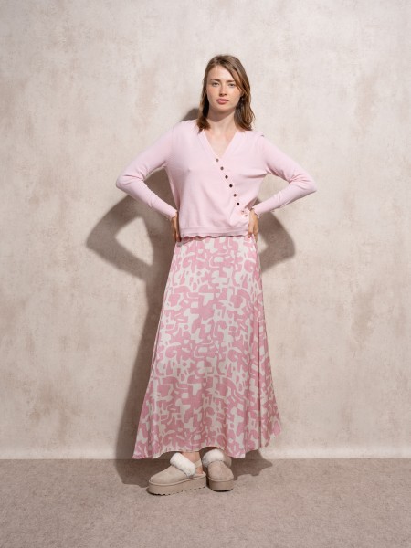 Midi skirt with print