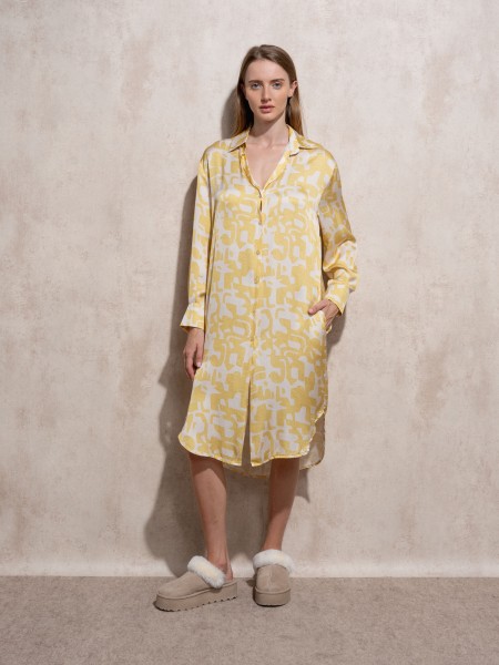 Vestido curto estampado