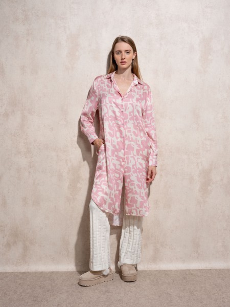 Vestido curto estampado