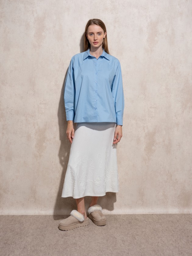 Camisa de algodo oversize
