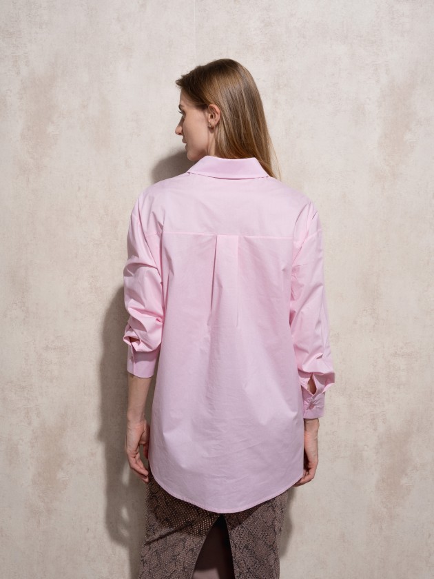 Camisa de algodo com abertura laterar