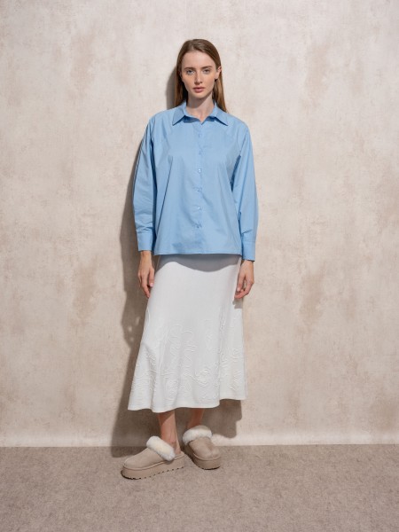Oversize cotton shirt