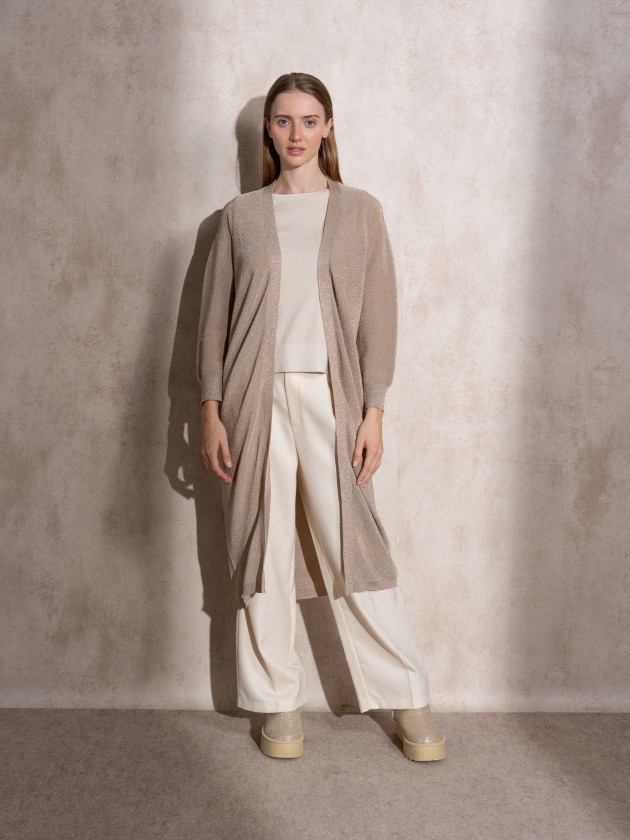 Manteau ceintur mtallis