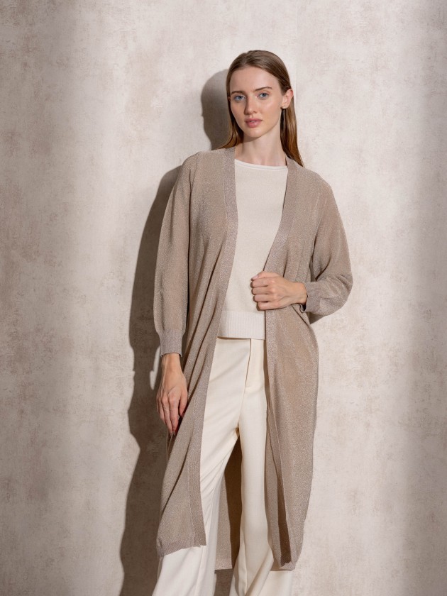 Manteau ceintur mtallis