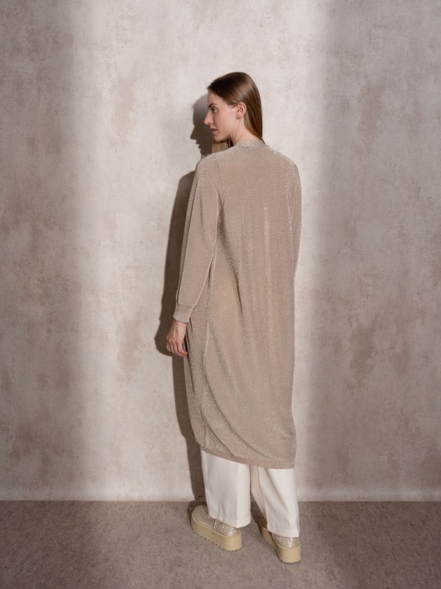 Manteau ceintur mtallis