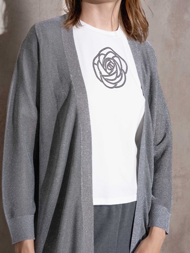 Manteau ceintur mtallis