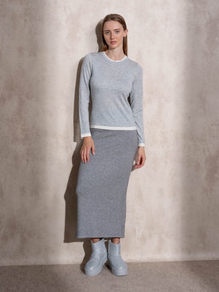 Pull en maille  col rond