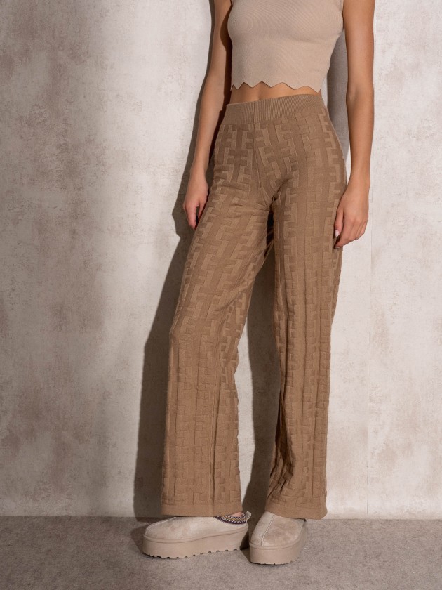 Calas de malha jacquard
