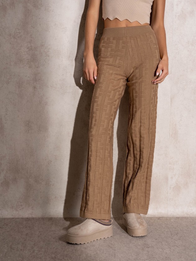 Calas de malha jacquard