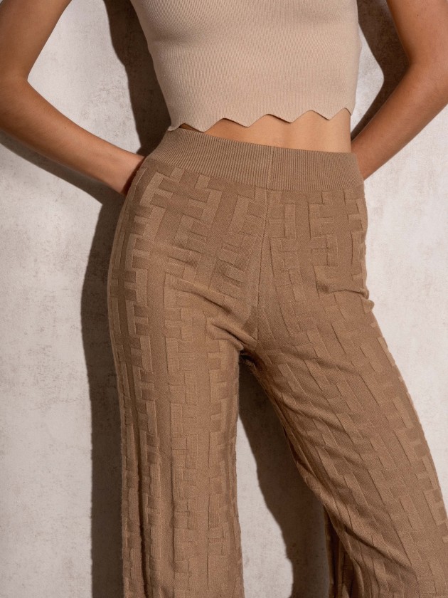 Calas de malha jacquard