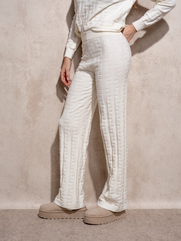 Calas de malha jacquard