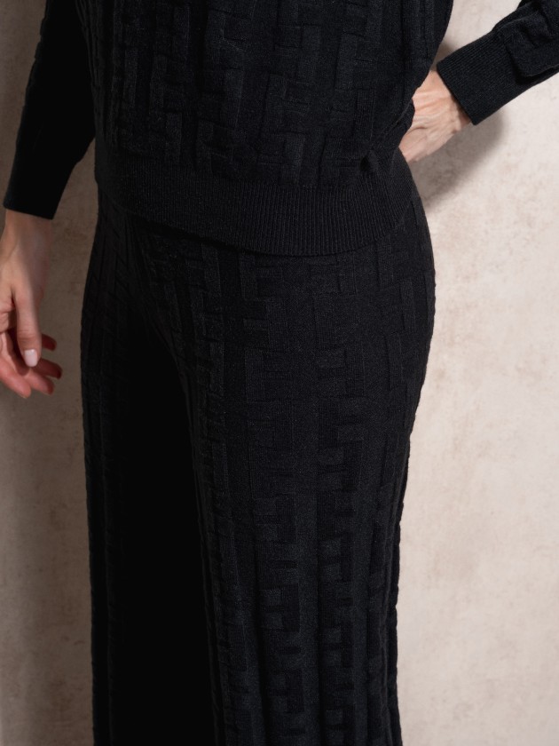 Calas de malha jacquard