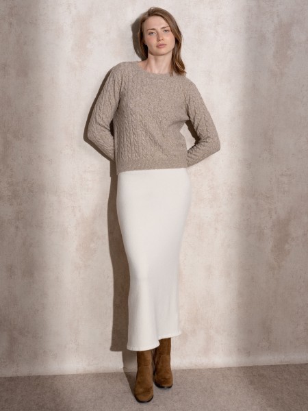 Pull en maille  col rond
