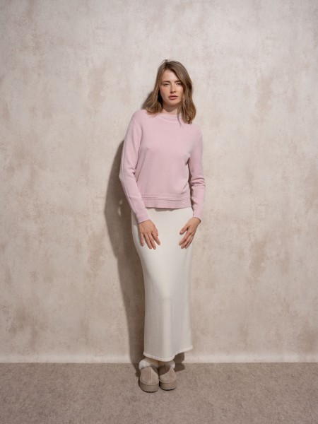 Camisola de malha com decote redondo