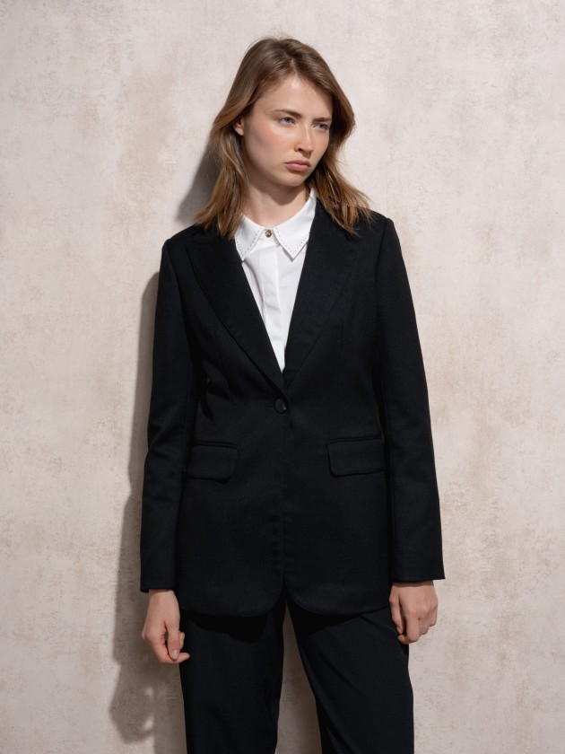 Blazer with lapel