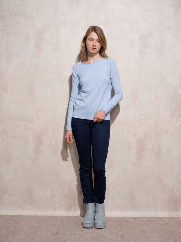 Camisola de malha com pormenor de lurex