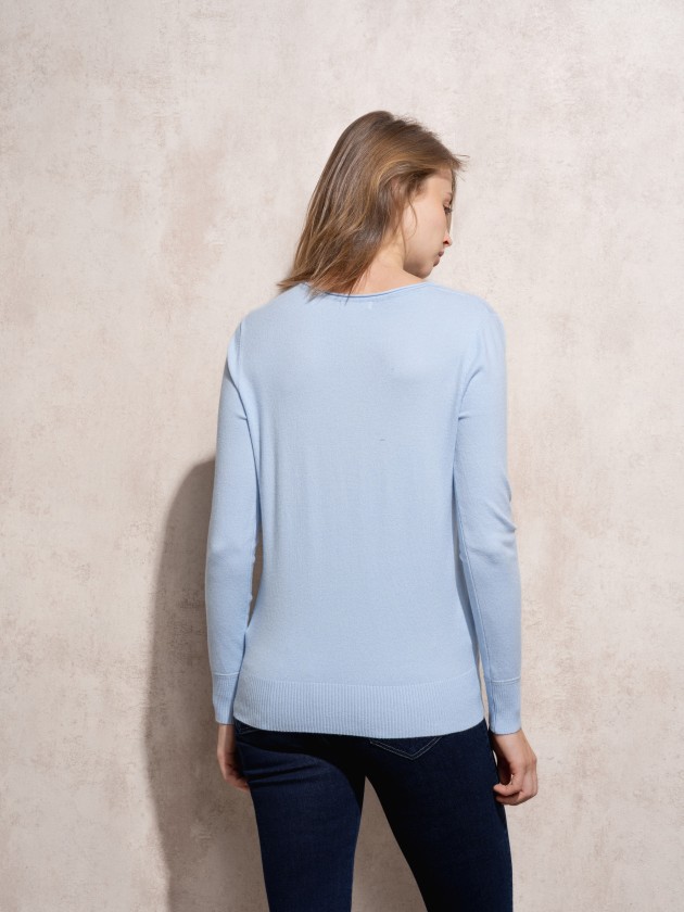 Camisola de malha com pormenor de lurex