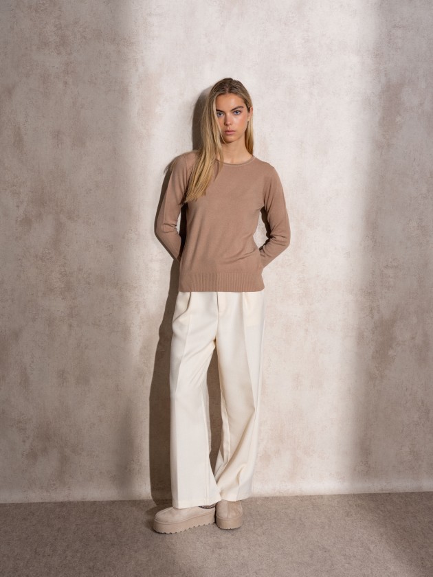 Camisola de malha com pormenor de lurex