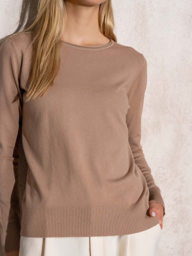 Camisola de malha com pormenor de lurex
