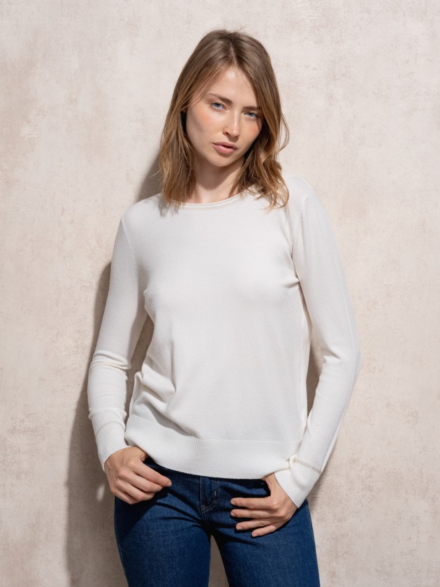 Camisola de malha com pormenor de lurex