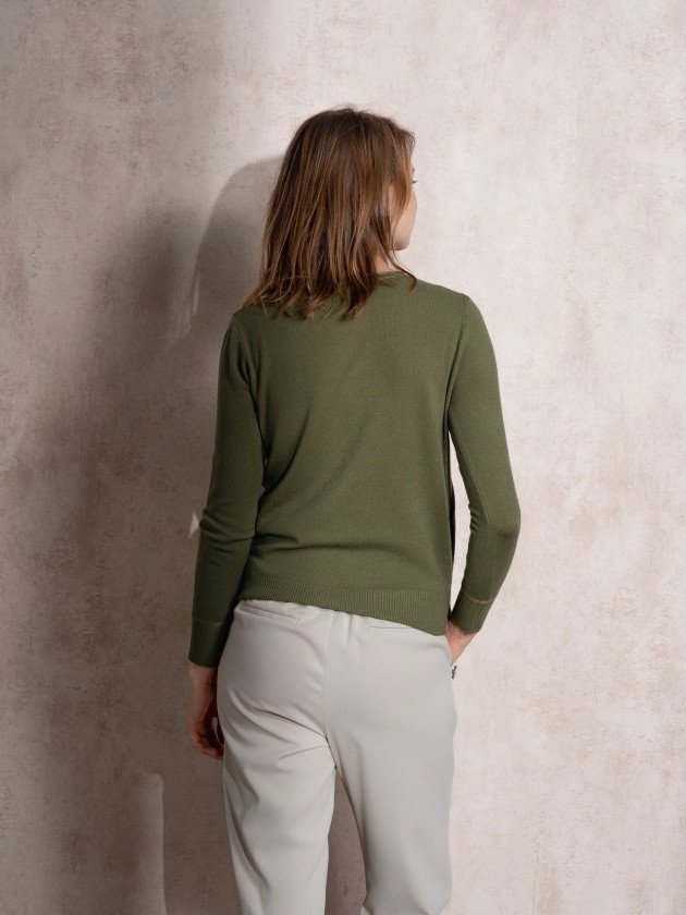 Camisola de malha com pormenor de lurex