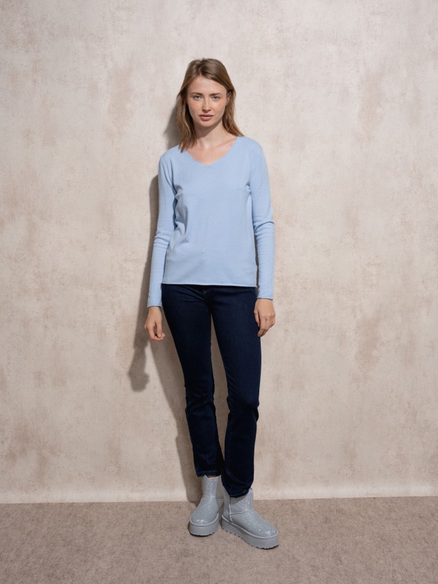 Camisola de malha bsica