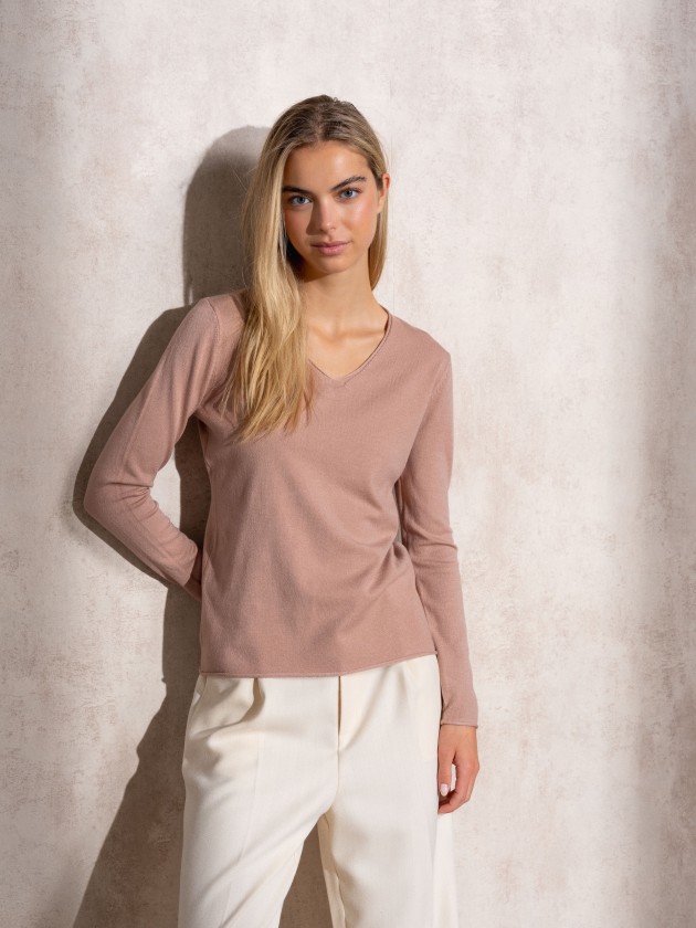 Camisola de malha bsica