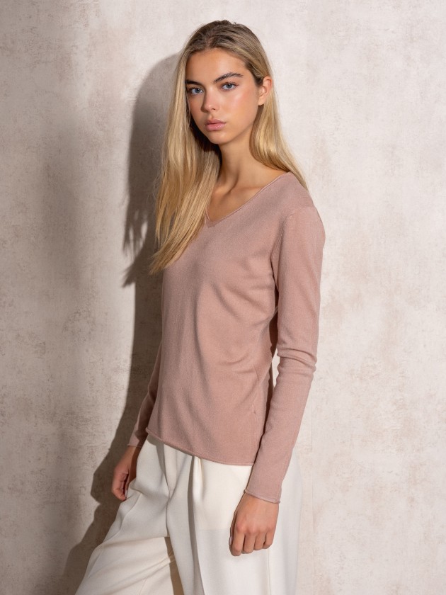 Camisola de malha bsica