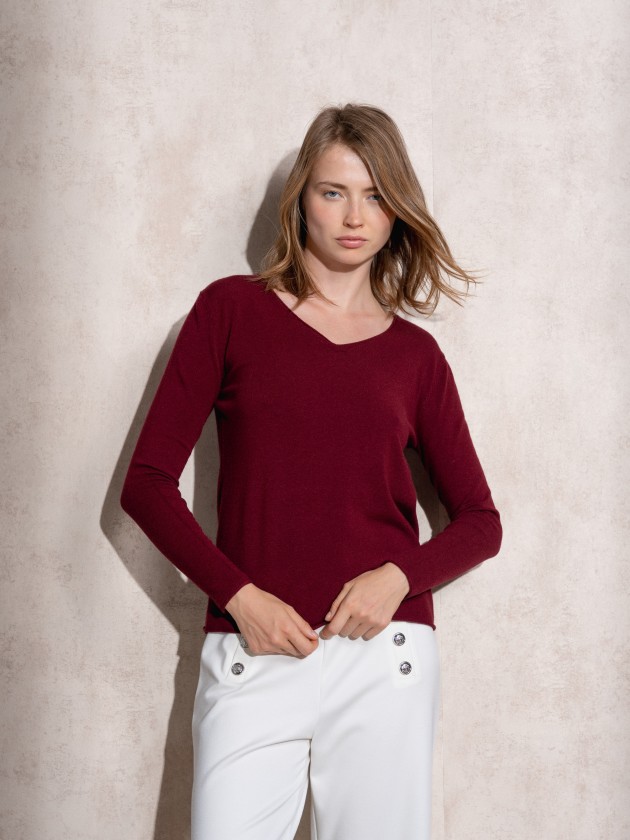 Camisola de malha bsica