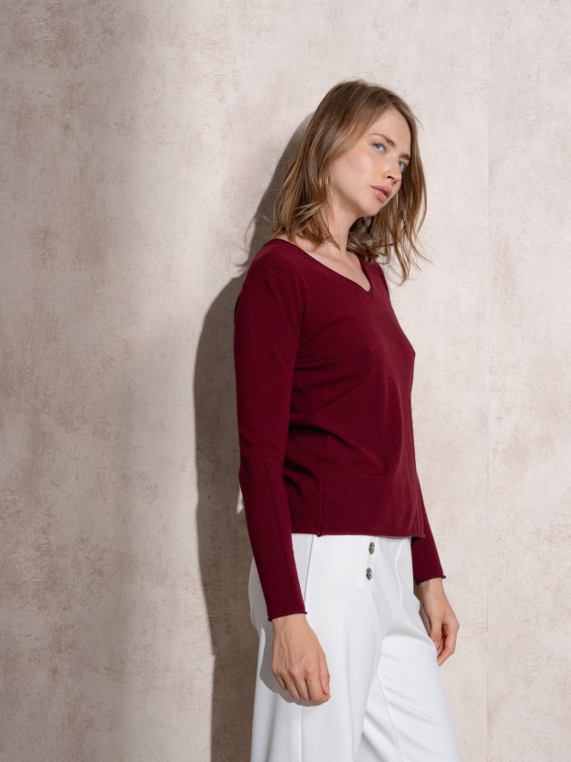 Camisola de malha bsica
