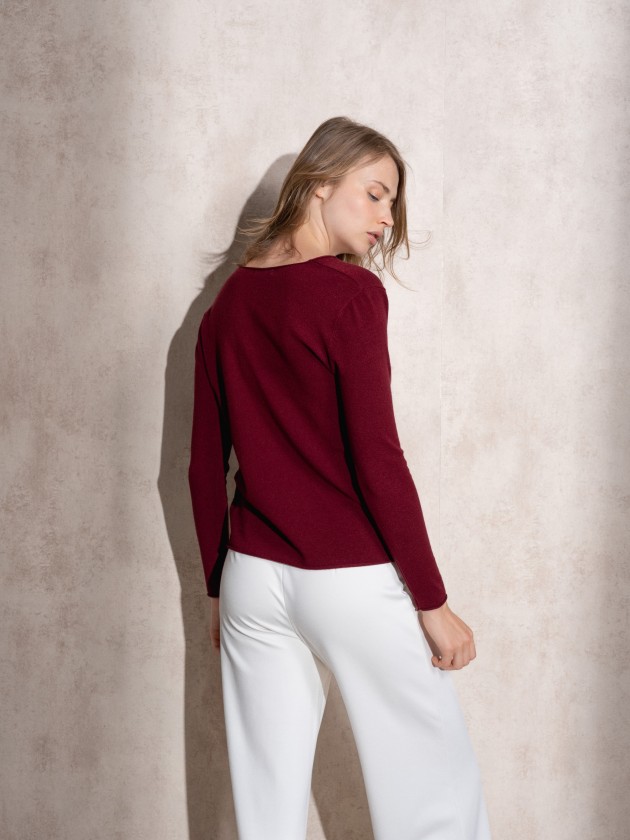 Camisola de malha bsica