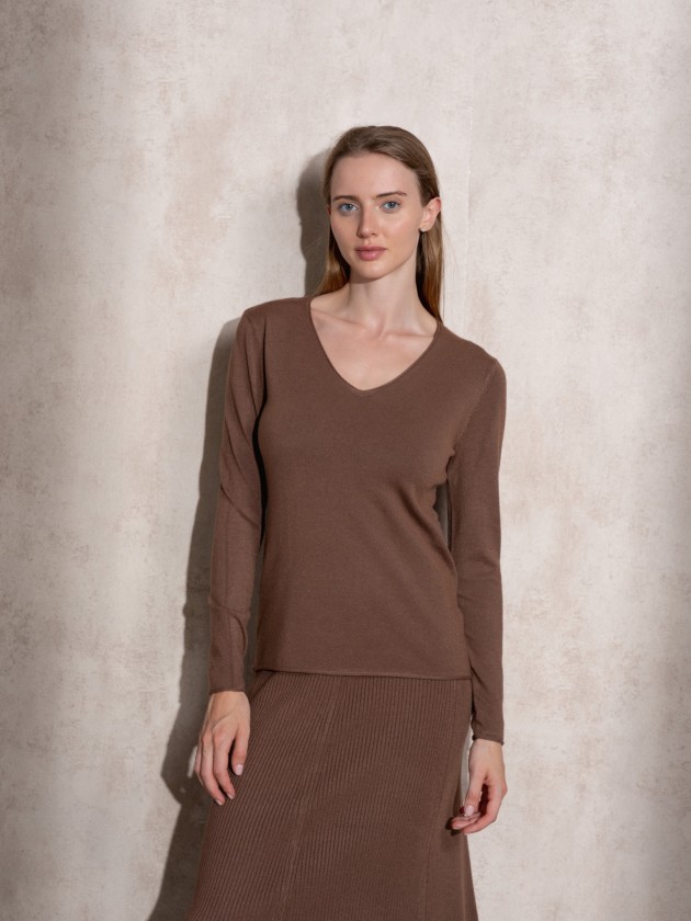 Camisola de malha bsica