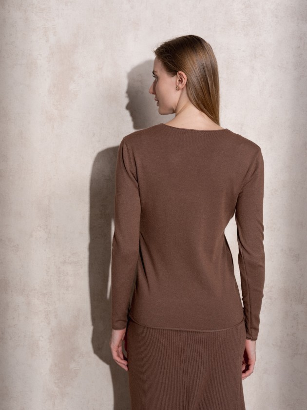 Camisola de malha bsica