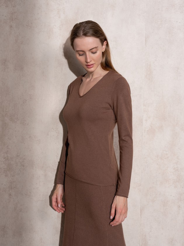Camisola de malha bsica