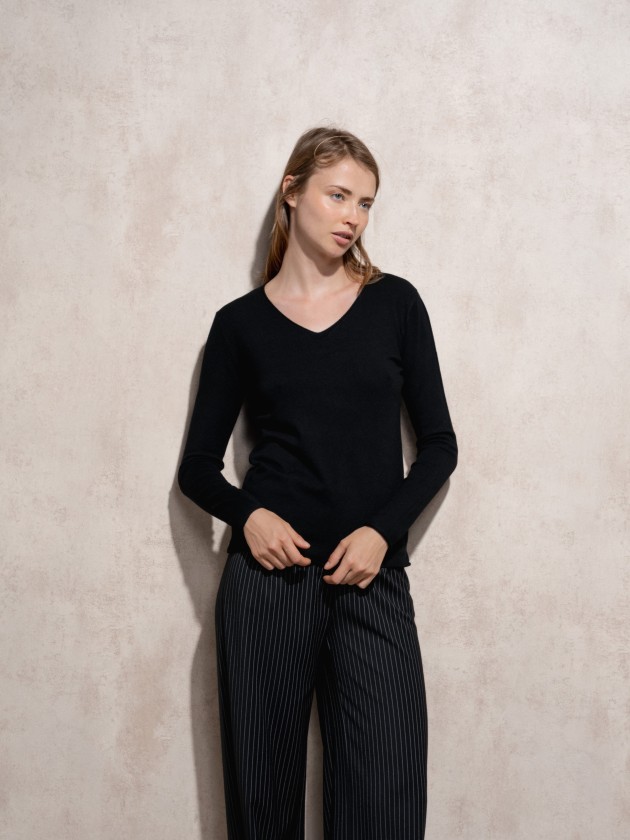 Camisola de malha bsica