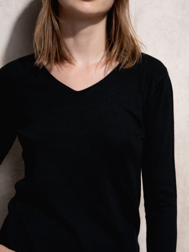 Camisola de malha bsica