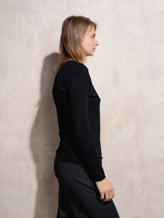 Camisola de malha bsica
