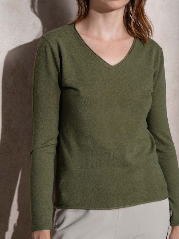 Camisola de malha bsica