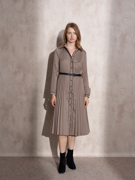 Long pleated dress