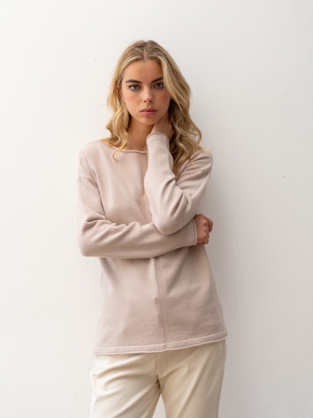 Camisola de malha com brilhantes